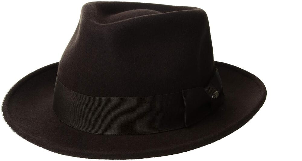 9071 Classico 's Crushable Wool Felt Fedora Medium, Chocolate